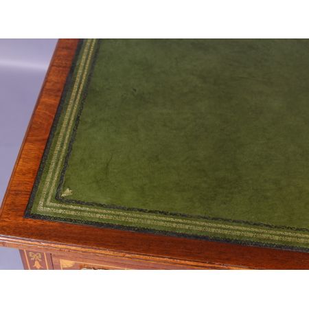 Viktorianischer antiker Mahagoni Schreibtisch englisch ca 1890