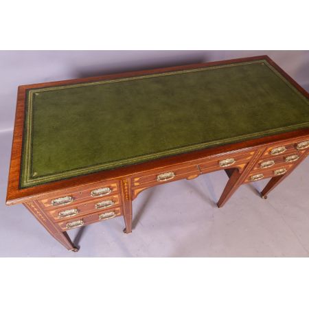 Viktorianischer antiker Mahagoni Schreibtisch englisch ca 1890