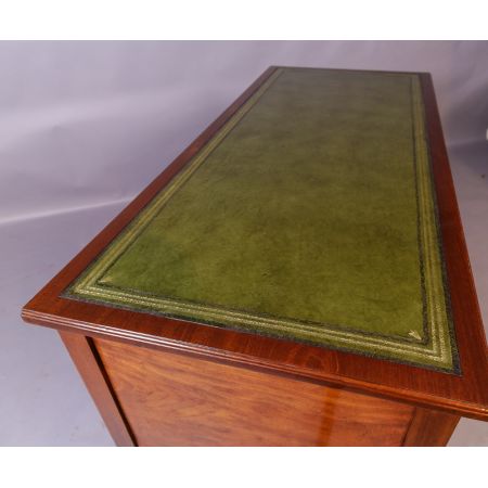 Viktorianischer antiker Mahagoni Schreibtisch englisch ca 1890