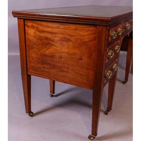 Viktorianischer antiker Mahagoni Schreibtisch englisch ca 1890