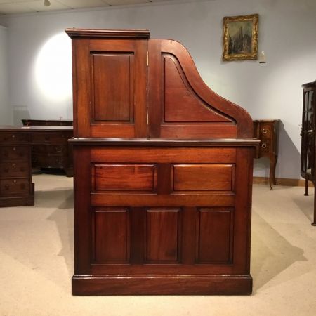 Edwardianischer antiker Mahagoni Schreibtisch britisch ca 1900