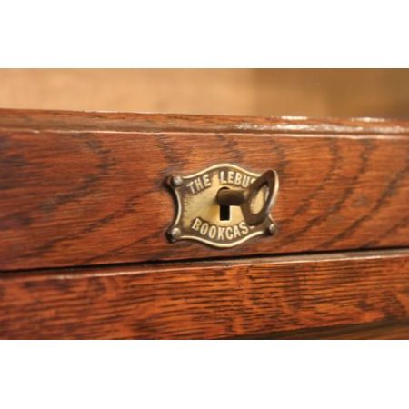 Antiker englischer Globe Wernicke Eichen Bücherschrank edwardianisch ca 1890