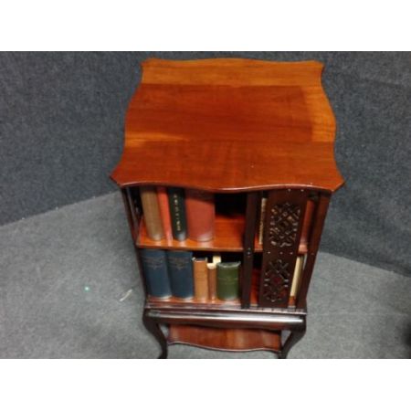 Antikes Mahagoni Revolving Bookcase Bücherregal englisch ca 1910