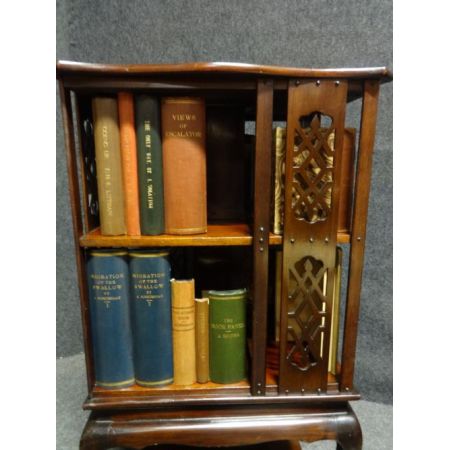 Antikes Mahagoni Revolving Bookcase Bücherregal englisch ca 1910