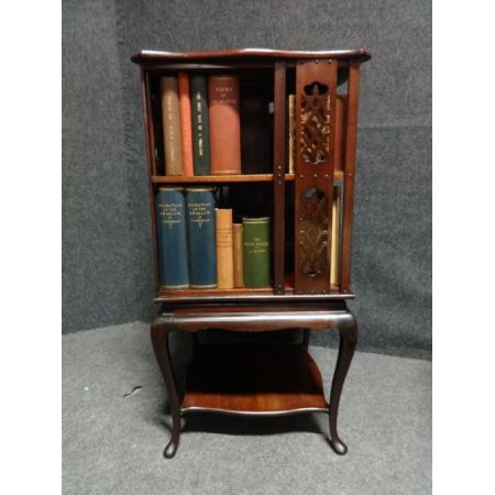 Antikes Mahagoni Revolving Bookcase Bücherregal englisch ca 1910