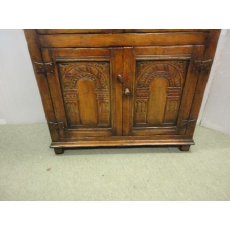 Antiker britischer Eichen Bücherschrank ca 1920