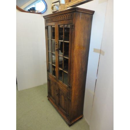 Antiker britischer Eichen Bücherschrank ca 1920