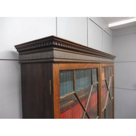 Edwardianischer Mahagoni Bücherschrank antik britisch ca 1910