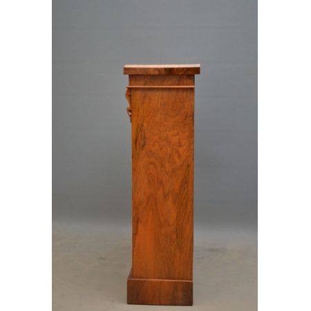 Viktorianischer antiker Bücherschrank Nussbaum englisch ca 1870