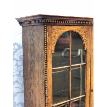 Antiker britischer Eichen Bücherschrank ca1920