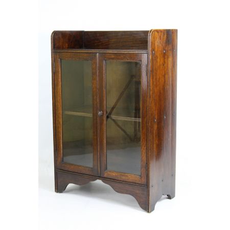 Edwardianischer antiker Eichen Bücherschrank englisch ca 1910