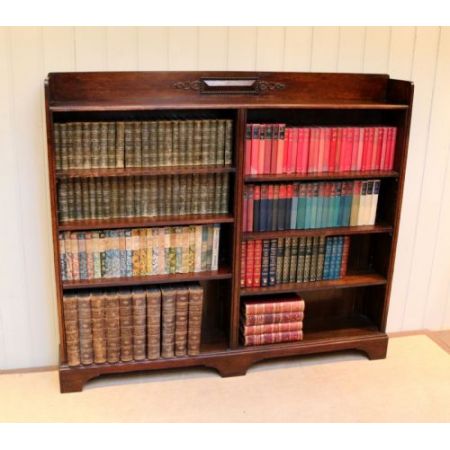 Antikes britisches Bücherregal Eiche ca 1920