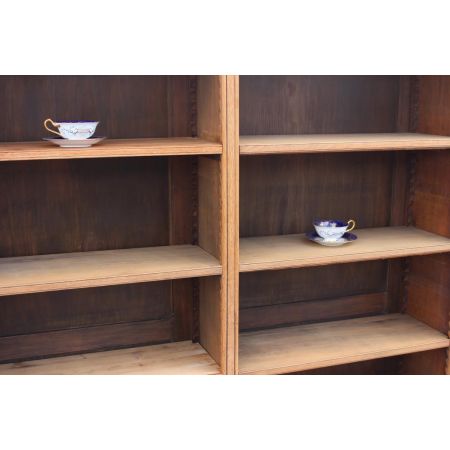 Viktorianisches antikes Eichen Bücherregal britisch ca 1850