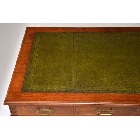 Viktorianischer antiker Nussbaum Schreibtisch britisch ca 1880