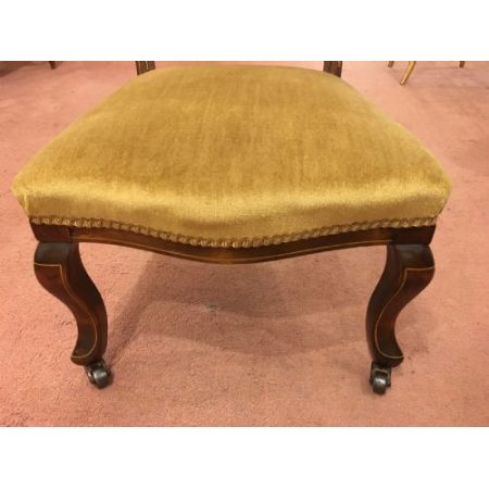 Edwardianische antike Massivholz Stühle Esszimmerstühle englisch ca 1890