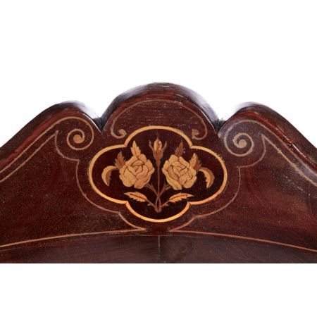 Edwardianischer antiker Mahagoni Stuhl Eckstuhl englisch ca 1890