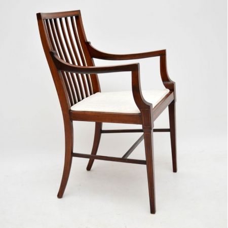 Antiker edwardianischer Mahagoni Stuhl Esszimmerstuhl ca 1890