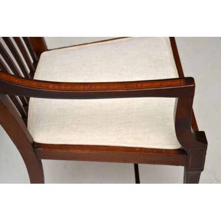 Antiker edwardianischer Mahagoni Stuhl Esszimmerstuhl ca 1890