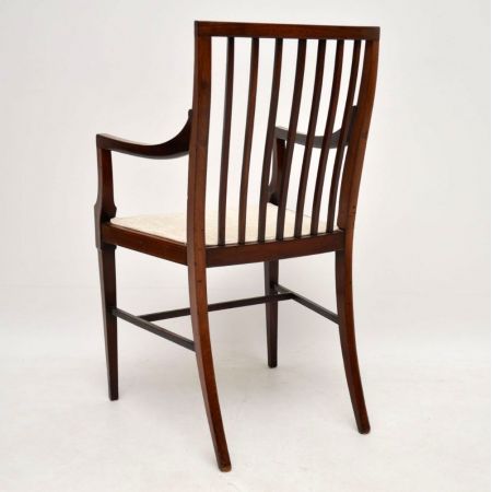 Antiker edwardianischer Mahagoni Stuhl Esszimmerstuhl ca 1890
