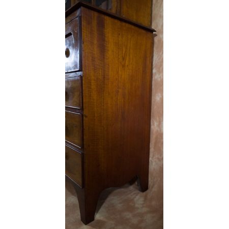 Georgianischer antiker Mahagoni Bücherschrank englisch ca 1820