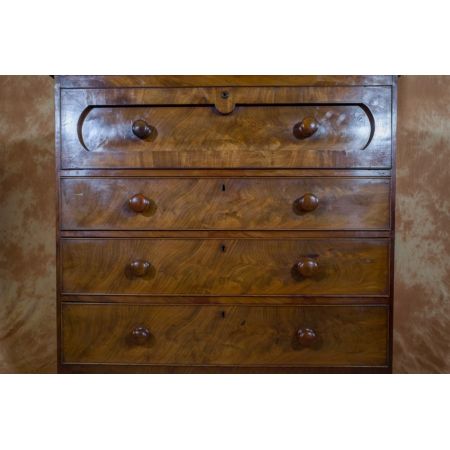 Georgianischer antiker Mahagoni Bücherschrank englisch ca 1820