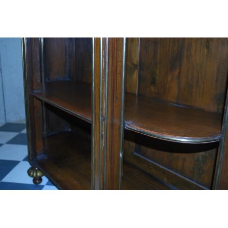 Antiker französischer Palisander Bücherschrank Vitrine ca 1880
