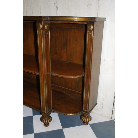 Antiker französischer Palisander Bücherschrank Vitrine ca 1880