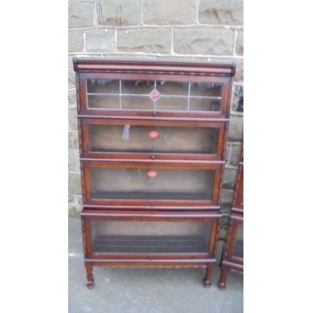 Antike edwardianische Eichen Bücherschränke britisch ca 1910