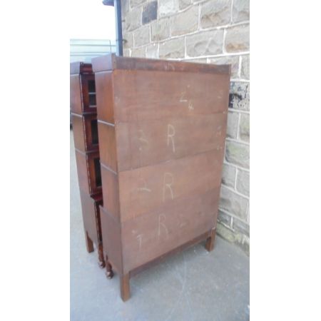 Antike edwardianische Eichen Bücherschränke britisch ca 1910