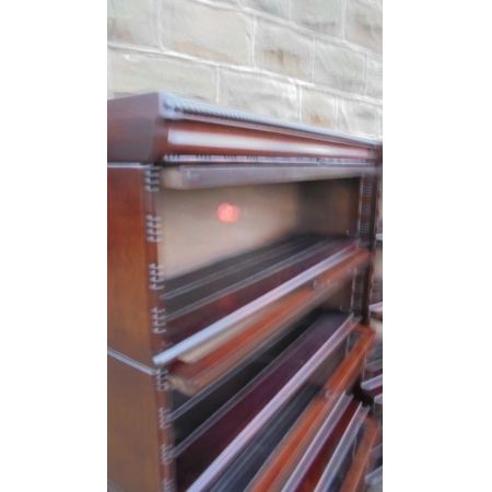 Antike edwardianische Eichen Bücherschränke britisch ca 1910