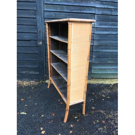 Antikes edwardianisches Bambus Bücherregal englisch ca 1890