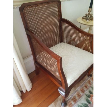 Edwardianische Mahagoni Massivholz Stühle Sessel Sitzbank antik ca 1890