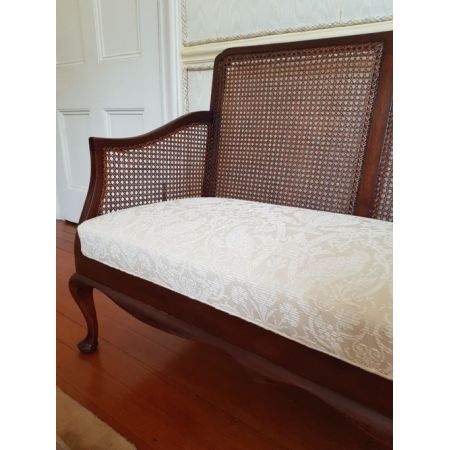 Edwardianische Mahagoni Massivholz Stühle Sessel Sitzbank antik ca 1890