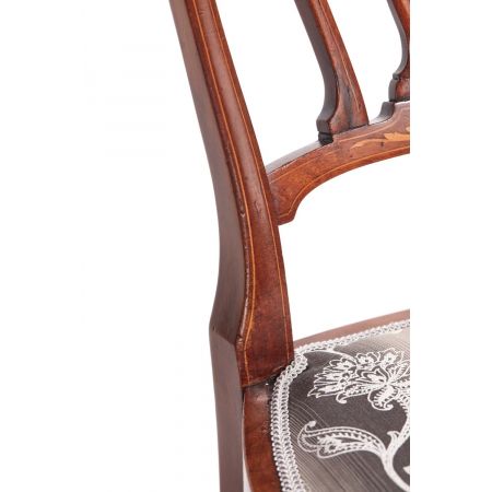 Edwardianische antike Mahagoni Stühle britisch ca 1890