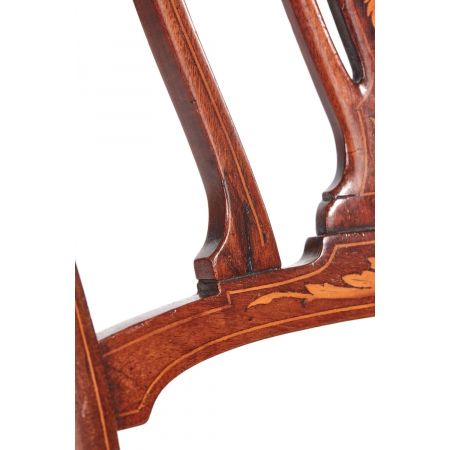 Edwardianische antike Mahagoni Stühle britisch ca 1890