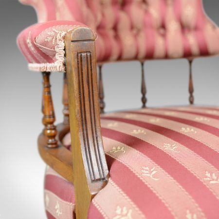 Edwardianische antike Nussbaum Stühle Sessel englisch ca 1910