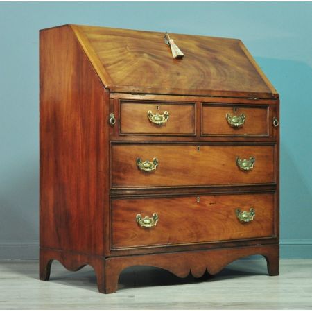 Viktorianischer antiker Mahagoni Sekretär englisch ca 1890