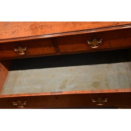 Antiker britischer Mahagoni Eichen Sekretär ca 1740