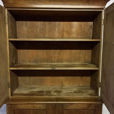 Viktorianischer Kirschbaum Kleiderschrank britisch antik ca 1860