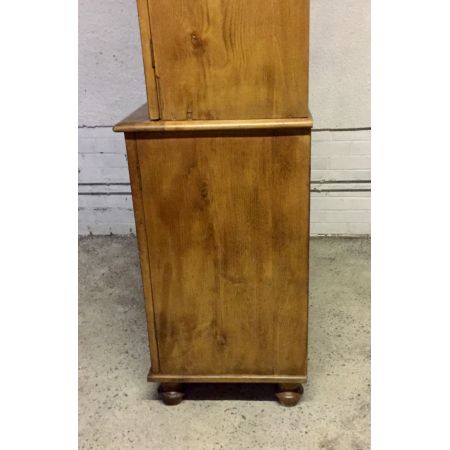 Viktorianischer Kirschbaum Kleiderschrank britisch antik ca 1860