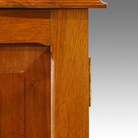 Edwardianischer Nussbaum Kleiderschrank antik ca 1900