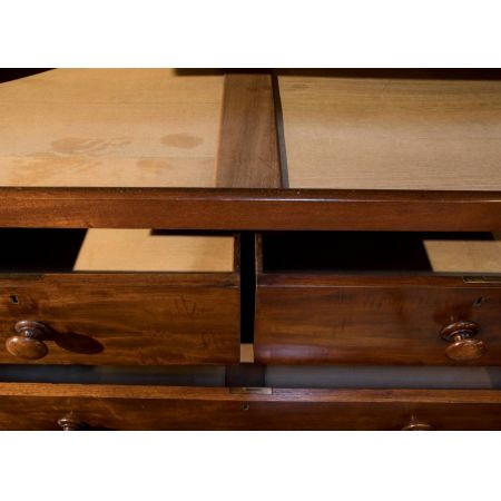 Viktorianischer antiker Mahagoni Kleiderschrank ca 1880