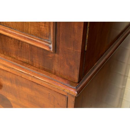 Viktorianischer antiker Mahagoni Kleiderschrank ca 1880