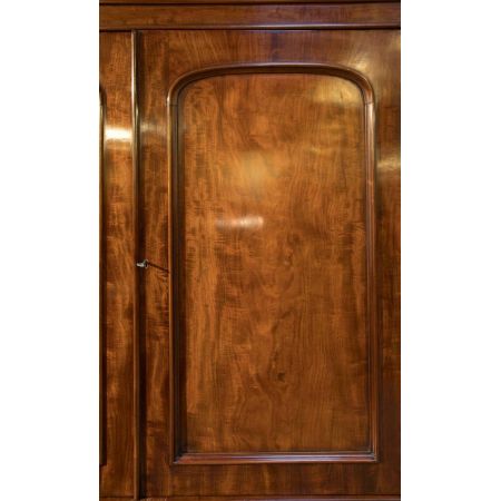 Viktorianischer antiker Mahagoni Kleiderschrank ca 1880