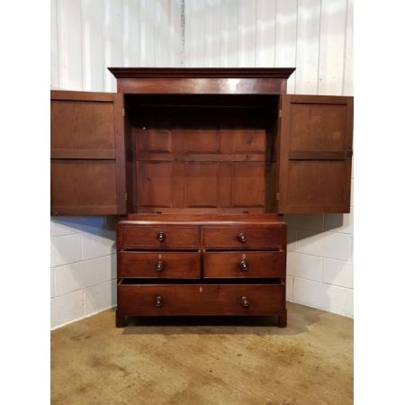 Antiker britischer Kleiderschrank Eiche ca 1780