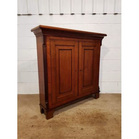 Antiker britischer Mahagoni Kleiderschrank Eiche ca 1780