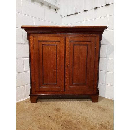 Antiker britischer Mahagoni Kleiderschrank Eiche ca 1780