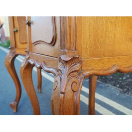 Antike Nachtschränke Nachttische Eiche englisch ca 1910