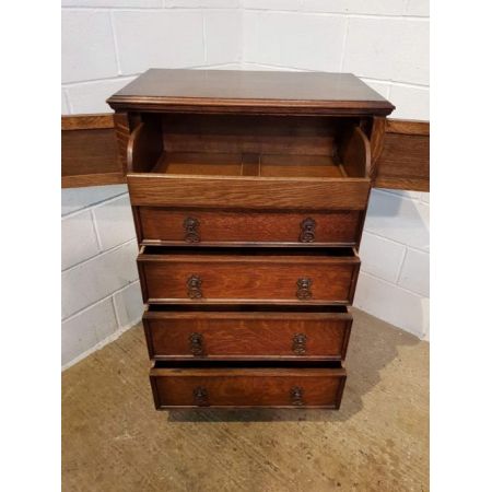 Antike britische Eichen Kommode ca 1920