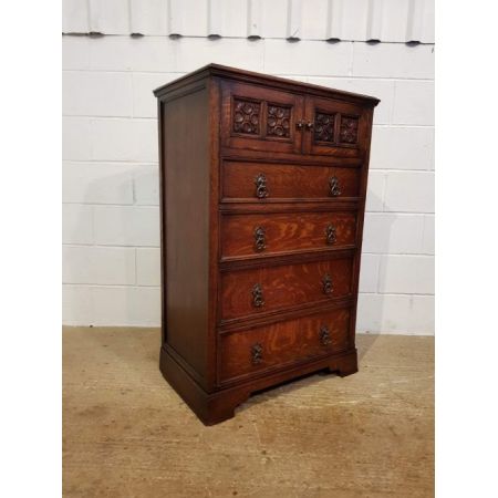 Antike britische Eichen Kommode ca 1920